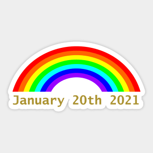 Inauguration Rainbow 2021 Sticker
